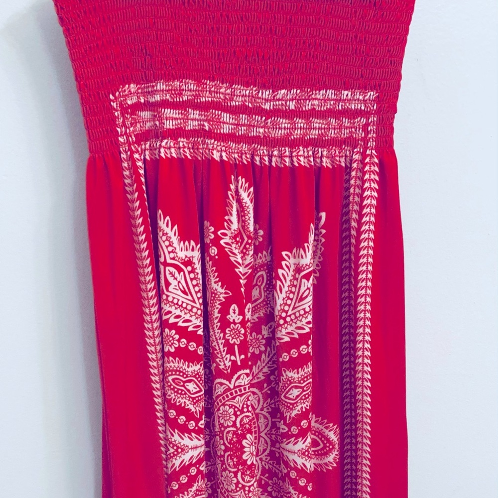 Pink elastic dress